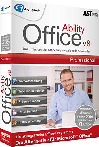 Ability Office 8 Professional. Für Windows Vista/7/8/8.1/10