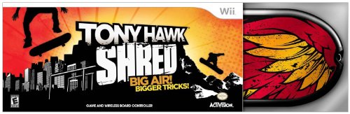 Activision Tony Hawk: Shred - Skateboard Bundle, Wii Nintendo Wii Inglés vídeo - Juego (Wii, Nintendo Wii, Deportes, Modo multijugador, E (para todos))