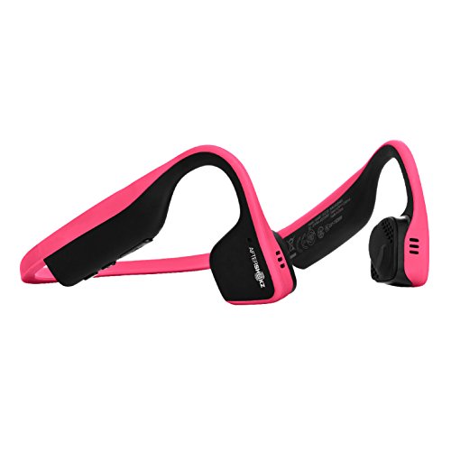 Aftershokz Trekz Titanium, Auriculares deportivas con Conducción Osea, Bluetooth 4.1 Inalámbricos, Reducción de Ruido Micrófono para Movil, Rosa (Pink)