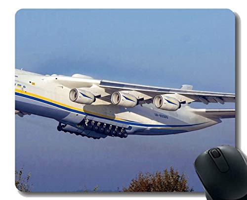 Alfombrilla de ratón antirresbaladiza de Mousepad, Antonov An 225 Mriya Cargo Aviones de Carga Avión de Juego Grande Mat