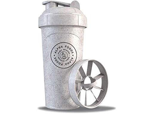 Alpha Shaker | Coctelera de 100% materias primas vegetales renovables, función de mezcla de primera clase para súper cremosa | Shaker de proteínas | 700 ml