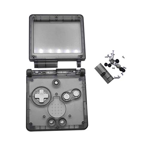 Ansemen Reemplazo Transparente Claro Lleno Set Housing Cáscara Caso para Nintendo Gameboy Advance SP GBA SP Consola