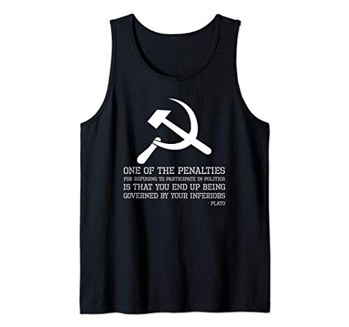 Anti Socialist & Communist - Ancient Greek Plato Quote Camiseta sin Mangas
