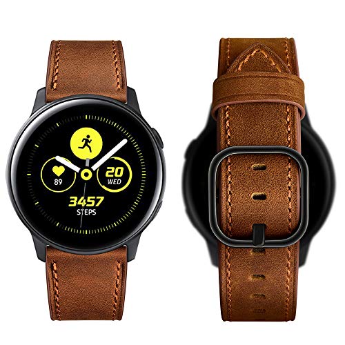 Aottom Compatible con Correa Samsung Galaxy Watch Active 2 44mm 40mm Piel Correa 20mm Reloj Samsung Galaxy Watch 42mm Pulsera para Samsung Galaxy Watch 3/Active/Garmin vívoactive/Huawei Watch GT2