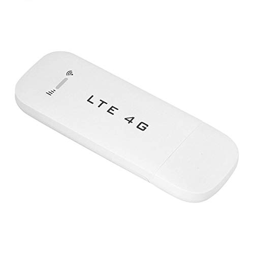 ASHATA Mini Adaptador Inalámbrico USB LTE 4G / 3G + WiFi ，Módem USB/Punto de Acceso WiFi Enrutador para Conexión a Internet,Plug and Play(100Mbps,hasta 10 Usuarios de WiFi)(con WiFi)