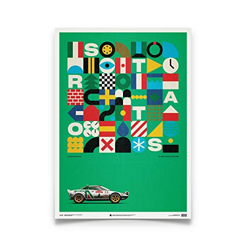 Automobilist | Lancia Stratos HF - Verde - Alitalia - 1974 - Limited cartel | Estándar Tamaño del cartel