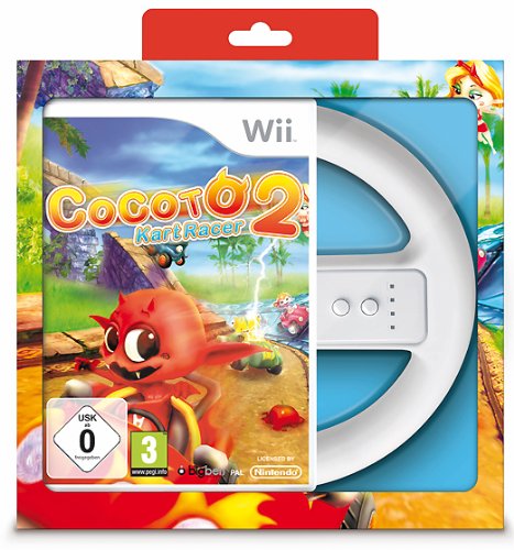 Big Ben Cocoto Kart Racer \\+ Wheel, Nintendo Wii - Juego (Nintendo Wii)