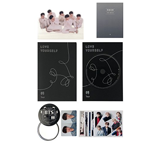 BTS 3rd Album - LOVE YOURSELF 轉 TEAR [ R ver. ] CD + Photobook + Mini Book + Photocard + Standing Photo + FREE GIFT / K-POP Sealed