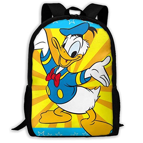 BUGKHD Mochila de viaje con diseño de pato de Donald