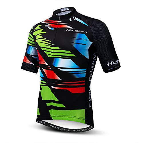 Camiseta de ciclismo para hombre, 2021, de manga corta, para ciclismo, para ciclismo - - pecho 104/108 cm = etiqueta XXL