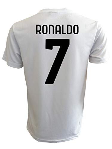 Camiseta Ronaldo blanco oficial 2021 CR7 Cristiano 2020-2021 Adulto niño niño Home (10 años)