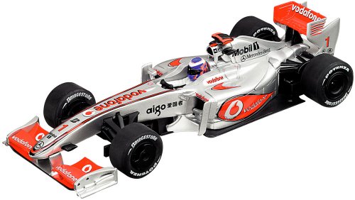 Carrera Toys McLaren-Mercedes Vodafone Race Car 2010 - Modelos de Juguetes (Rojo, Color Blanco)