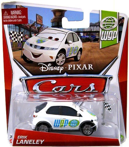 Cars Disney/Pixar, WGP (World Grand Prix) Die-Cast Vehicle, Erik Laneley #9/17, 1:55 Scale by 2