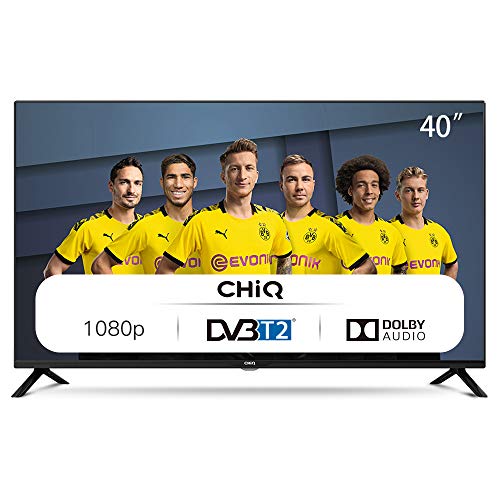 CHiQ Televisor 40 Pulgadas Full HD (NO Smart TV), 3 x HDMI, 2 x USB, Sintonizador Triple (DVBT / T2 / C / S2), Reproductor Multimedia a través del Puerto USB - L40G4500