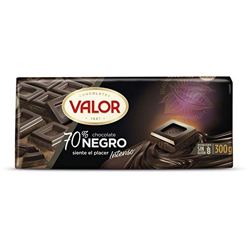 Chocolates Valor - Chocolate negro de 70% cacao - 300 g - [pack de 2]