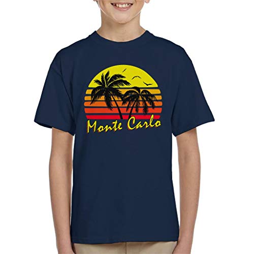 Cloud City 7 Monte Carlo Vintage Sun Kid's T-Shirt
