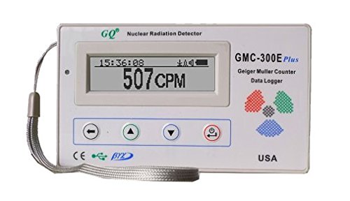 Contador Geiger Mueller GQ GMC-300E-Plus Digital Geiger Counter Nulcear Radiation Detector Monitor Meter dosimeter Beta Gamma X ray data logger recorder realtime