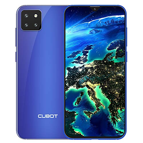 Cubot X20 Pro Smartphone, Sistema de cámara tría, 4G Fina, Pantalla FHD de 6,3 Pulgadas, batería de 4000 mAh, 6 GB de RAM + 128 GB de ROM, Ampliable 256 GB, Dual SIM, Android 9.0 Pie, Azul