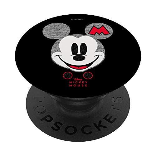 Disney Year of the Mouse Mickey Mouse Club October Black PopSockets PopGrip: Agarre intercambiable para Teléfonos y Tabletas