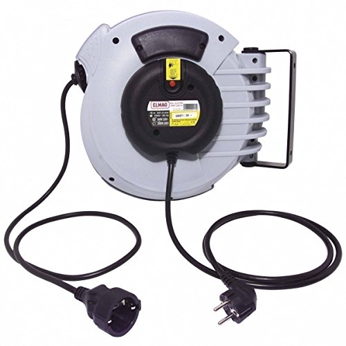Elmag Cable en Roller automáticamente Profesional 230/18 H05VV-F 3 G1.5 Longitud 18 m IP20, 1 Pieza, 42171