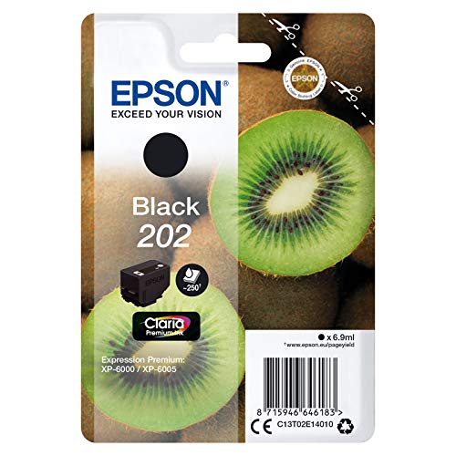 Epson c13t02e14010 Cartuchos de Tinta original 1er Pack válido para EPSON Expression Premium XP-6000 / XP-6005, Negro, Normal
