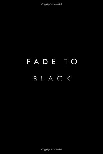 Fade To Black: Minimalist Matte Black Lined Notebook