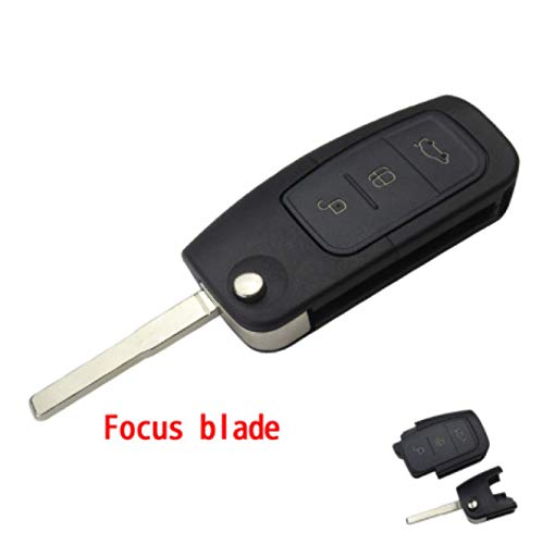 Flip Key Folding Modified Uncut Car Blank Key Shell Remote Fob Case For Ford Focus Mondeo 2 3 Fiesta MAX Ka chave Cover  Focus Blade