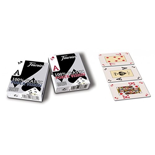Fournier Poker Vision 100% plastic Poker cards - single deck by Poker Vision