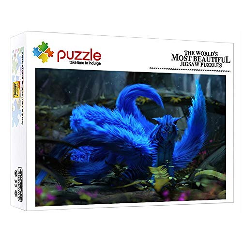 GFSJJ Jigsaw Puzle 1000 Piezas Adultos Puzzle para Infantiles Niño Adultos Adolescentes Niños Navidad Juguetes Animal Zorro De Nueve Colas (75 X 50 Cm)