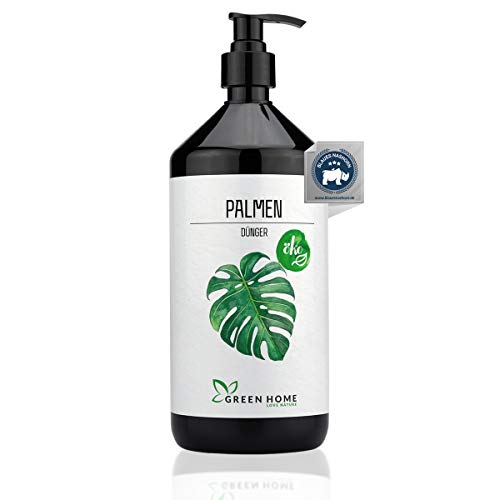 GREEN HOME LOVE NATURE®️ - Fertilizante líquido para palmeras de 1 litro con alto contenido de nutrientes – fertilizante sostenible para palmeras fácil de dosificar – Fabricado en Alemania