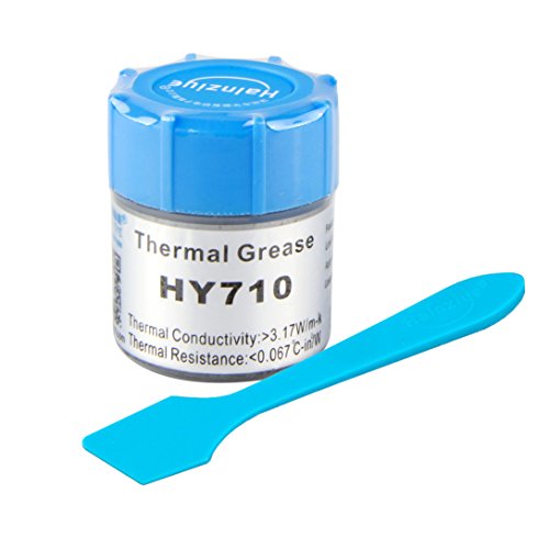 HALNZIYE HY710 - Pasta térmica en bote de 10 g, gris > 3,17 W/m-K, rango de temperatura -30 + 240 °C, contenido total 10 g, grasa térmica para enfriamiento