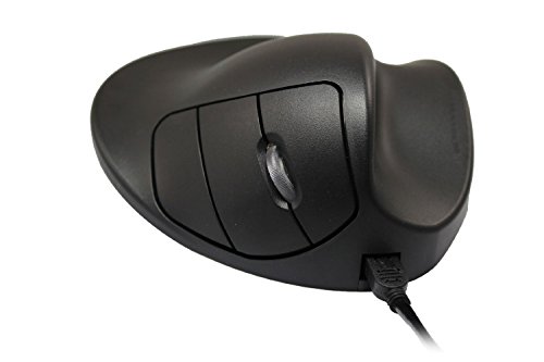 HandShoe Hippus - Ratón inalámbrico, Color Negro Negro Small-Rechts-Wireless