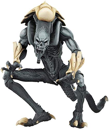 HOOPOO Juegos - Aliens Vs Predator - 7" Alien Escala Serie Guerrero Figura de acción I de colección for los Aficionados Extranjeros Serie I