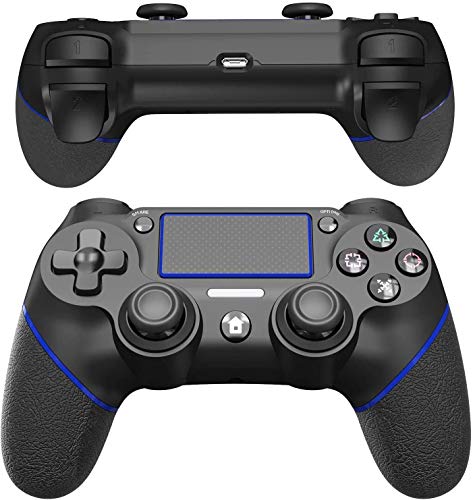 JOYSKY Mando Inalámbrico para Playstation 4,Controlador De Juegos Inalámbrico con Control De Vibración Dual del Motor De Doble Palanca para PS4/PS3/PS4 Pro (Azul)
