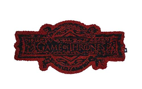 JUEGO DE TRONOS Felpudo Openning Logo Doormat Game of Thrones Official Merchandising Referencia DD Textiles del hogar Unisex Adulto, Multicolor (Multicolor), única