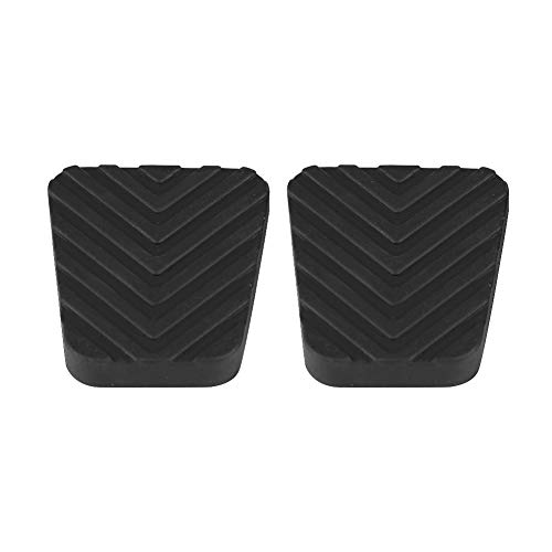 KIMISS - Almohadillas para pedal de embrague de freno de coche, 2 piezas de cubierta de pedal de freno de embrague de goma para 3282524000, Accent Elantra Excel Getz Scoupe Tiburon (negro)