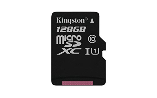 Kingston SDCS/128GBSP - MicroSD Canvas Select velocidades de UHS-I Clase 10 de hasta 80 MB/s Lectura (sin Adaptador SD)