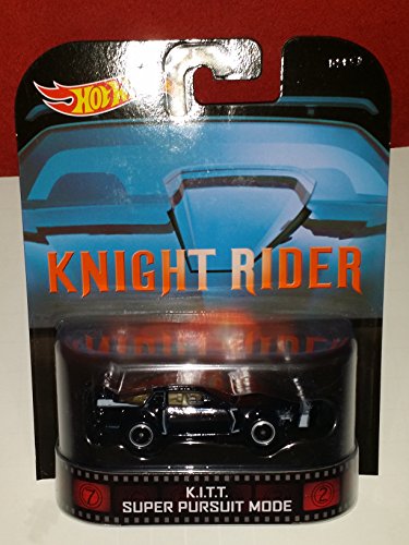 K.I.T.T. Super Pursuit Mode Knight Rider Hot Wheels 2014 Retro Series Die Cast Vehicle by Mattel