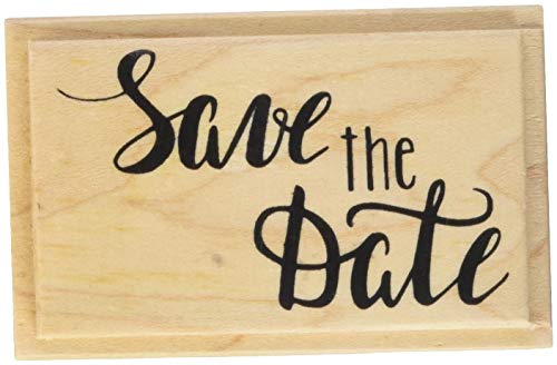 Knorr Prandell 211800353 – Sello de madera"General Diseño tamaño 6, 2 x 3, 9 cm, diseño: Save The Date
