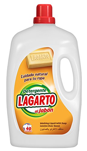Lagarto Detergente Lavadora Liquido al JABÓN 40 lav. - 2960 ml.