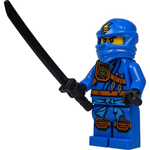 LEGO Ninjago - Minifigura Jay (ninja azul) con katana (espada) 2015 versión