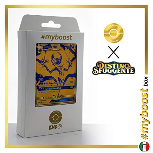Lunala-GX SM103A Secrète Gold - #myboost X Sole E Luna 11.5 Destino Sfuggente - Coffret de 10 Cartes Pokémon Italiennes