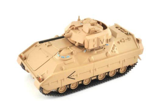 M2 Bredley Panzer - Tanque de protección, 9 cm, modelo blindado para vitrina o para jugar | Juguetes | Tanque | Pieza de coleccionista | Vehículo de combate