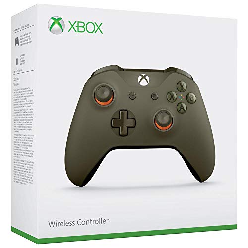 Microsoft - Mando Inalámbrico, Color Verde/Naranja (Xbox One), Bluetooth