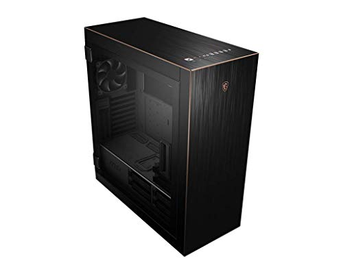 MSI MPG SEKIRA 500G Mid-Tower Caja de PC Gaming (Negro, 2 x 200 mm + 1 x 120 mm Ventiladores Incluidos, USB 3.2 Gen2 Type-C, 4 mm Panel Cristal Templado, EATX, ATX, mATX, Mini-ITX)