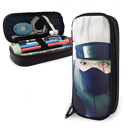 Naruto - Estuche de piel para lápices y artículos de papelería, para oficina, portátil, caja de almacenamiento