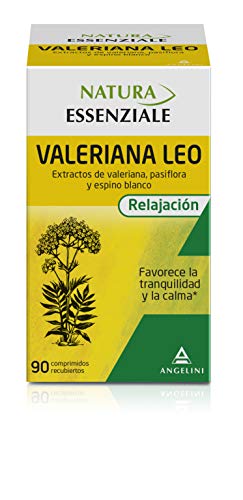 NATURA ESSENZIALE Valeriana Leo - 90 comprimidos - Favorece la tranquilidad y la calma - Complemento alimenticio con extractos de valeriana, pasiflora y espino blanco. A partir de 12 años.