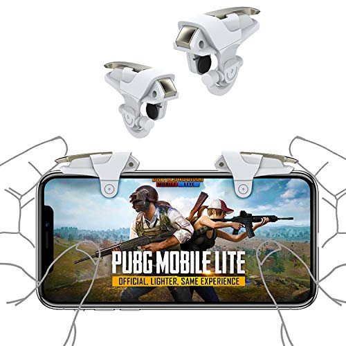 Newseego PUBG Mobile Game Controller Trigger, L1R1 Triggers de Teléfonos Armor Style Trigger Botón Sensible Joysticks Apuntar y Disparar Teclas de Activación para PUBG/Knives out/Rules of Survival