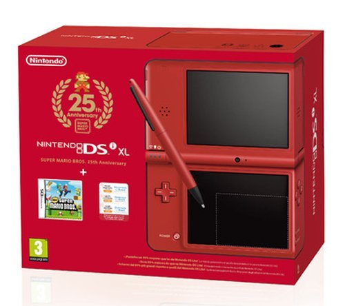 Nintendo DSi XL Edition 25 - videoconsolas portátiles (Nintendo DS, Rojo, 10.67 cm (4.2"), SD, 314g)