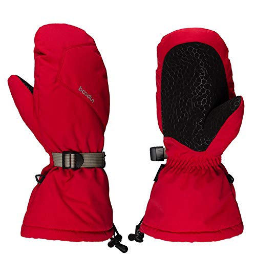 No-Branded Ylanmg Ski Glove Kids 3M Guantes Material de Aislamiento de Alta funcionalidad Antideslizante Aislamiento Impermeable Impermeable Transpirable (Color : Rojo, Size : M)